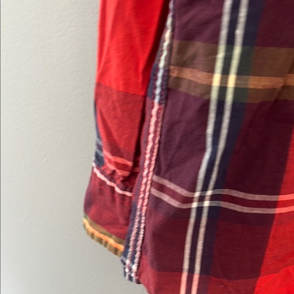 U.S Polo ASSN. Men's Red Plaid Shirt - Picture 4 of 8